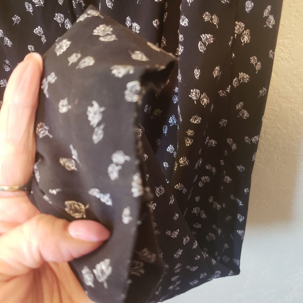 EXPRESS Women's Strapless Black White Floral Drawstring Waist Jumper Size XS - Picture 8 of 10